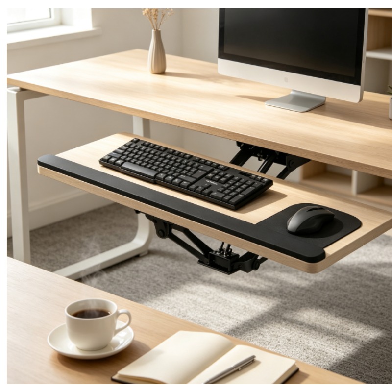 Home Office Keyboard - Plateau de clavier coulissant sous le