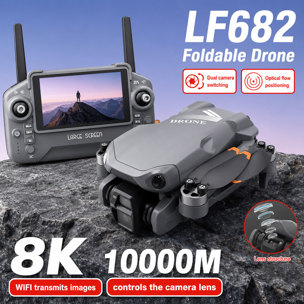 Webcam Hd 1080P - Drone photo aérien LF682 8K HD