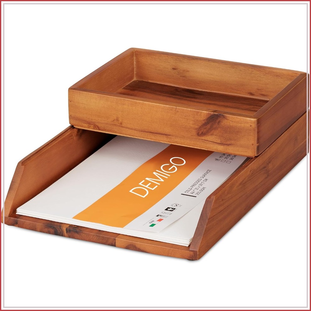 Letter Tray Desk - Ensemble de 2 plateaux à lettres