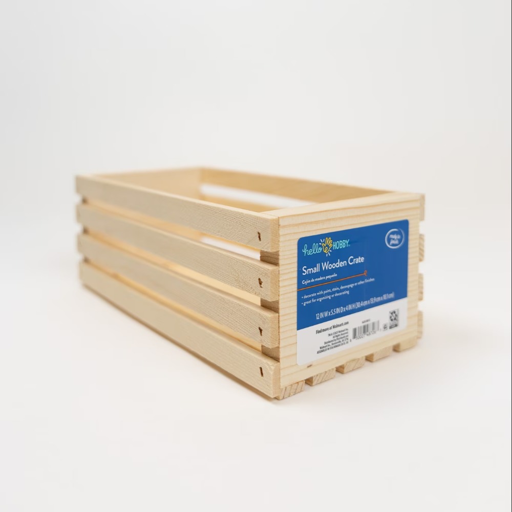 Home Office Box - Boîte de rangement en bois brut