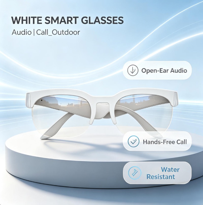 Webcam Hd 1080P - Lunettes de soleil intelligentes Bluetooth à