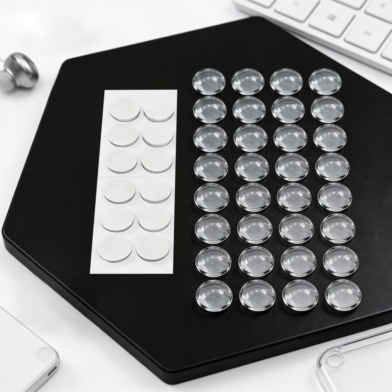 Home Office Keyboard - Autocollants ronds transparents pour clavier d'ordinateur