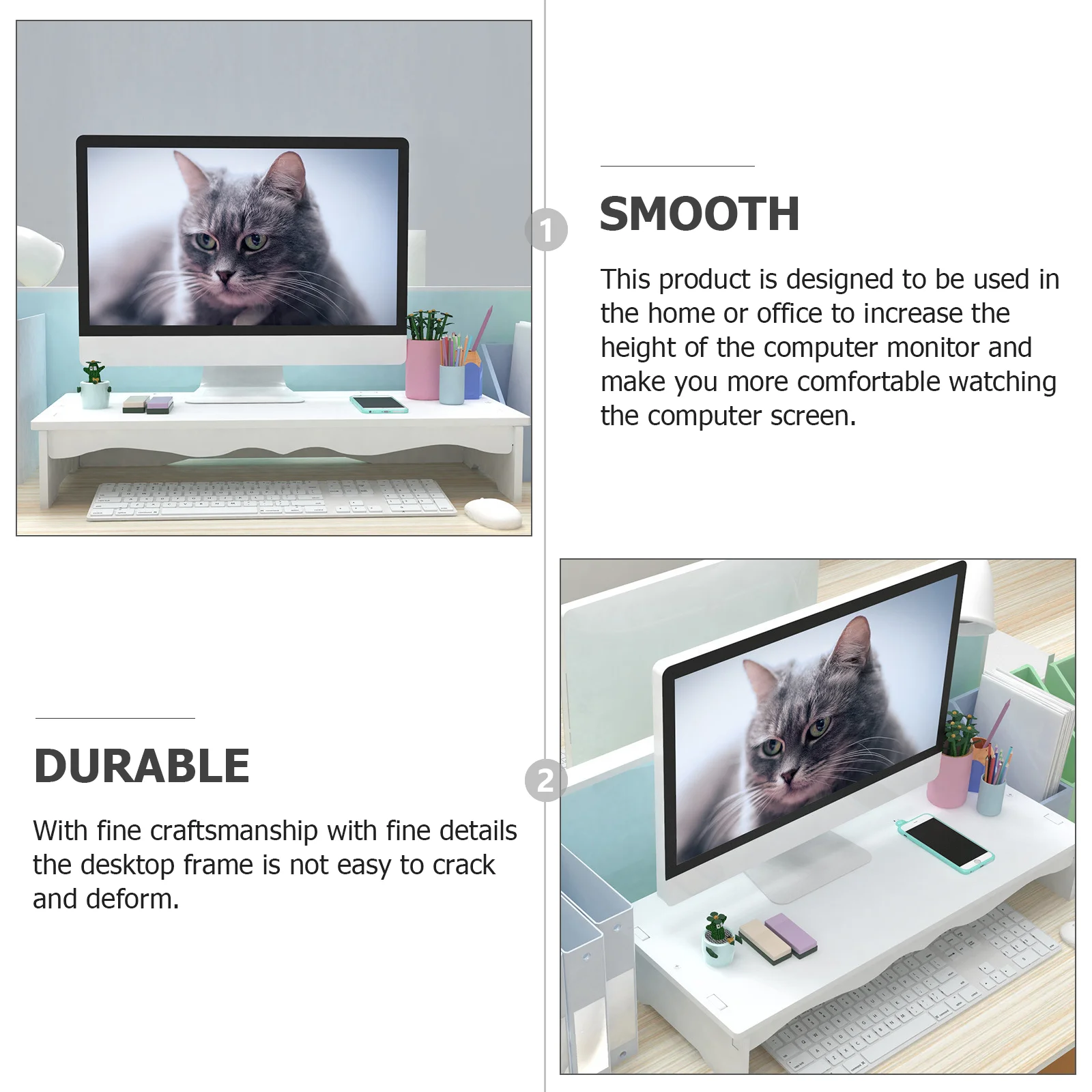 Support de moniteur d'étagère  - Monitor Riser Stand avis et prix