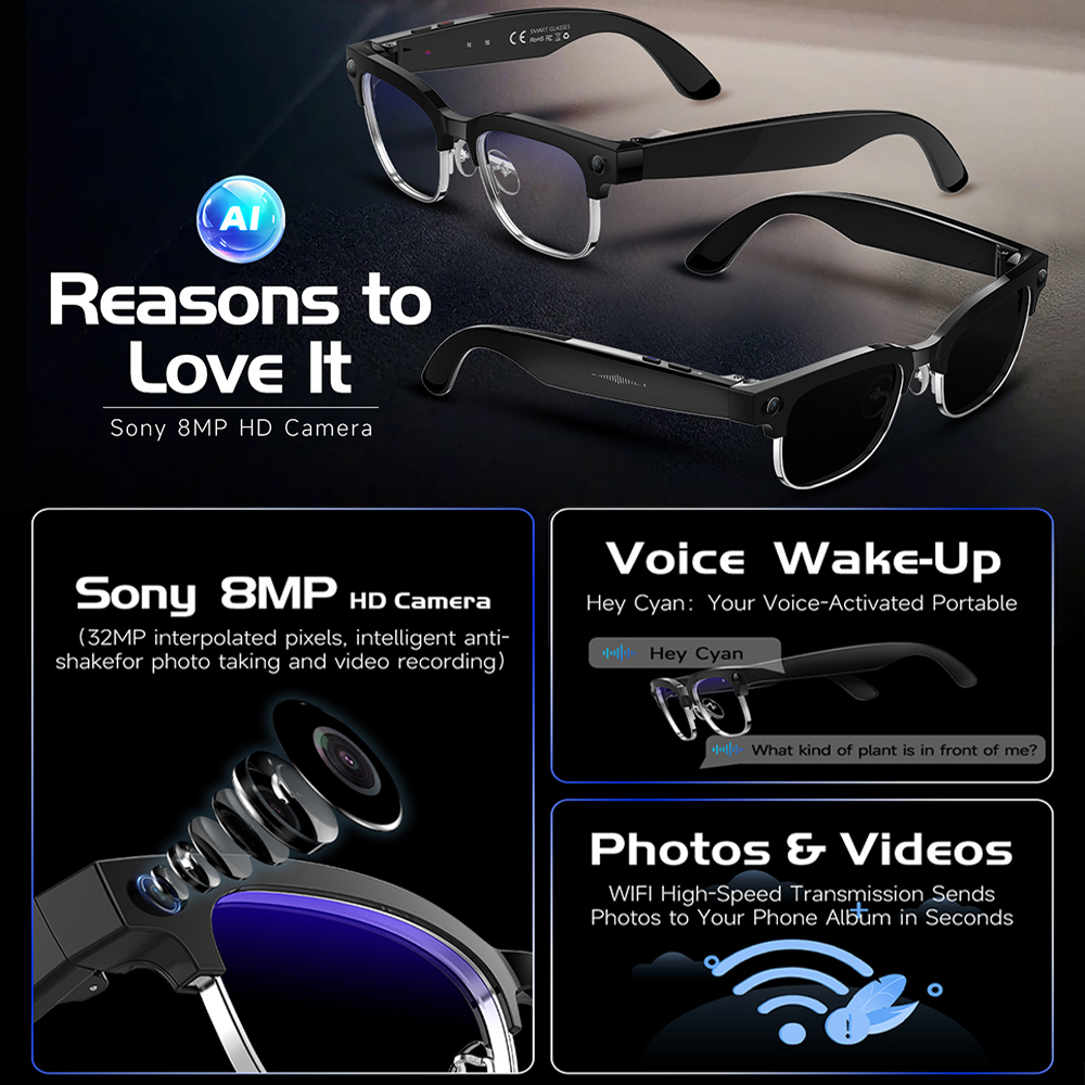 Nouvelles Lunettes Intelligent - Webcam Hd 1080P avis et prix
