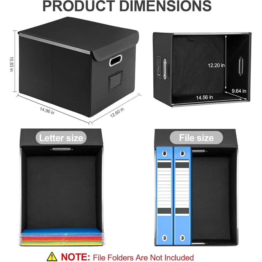 Boîte à dossiers pliable avec  - Home Office Box avis et prix