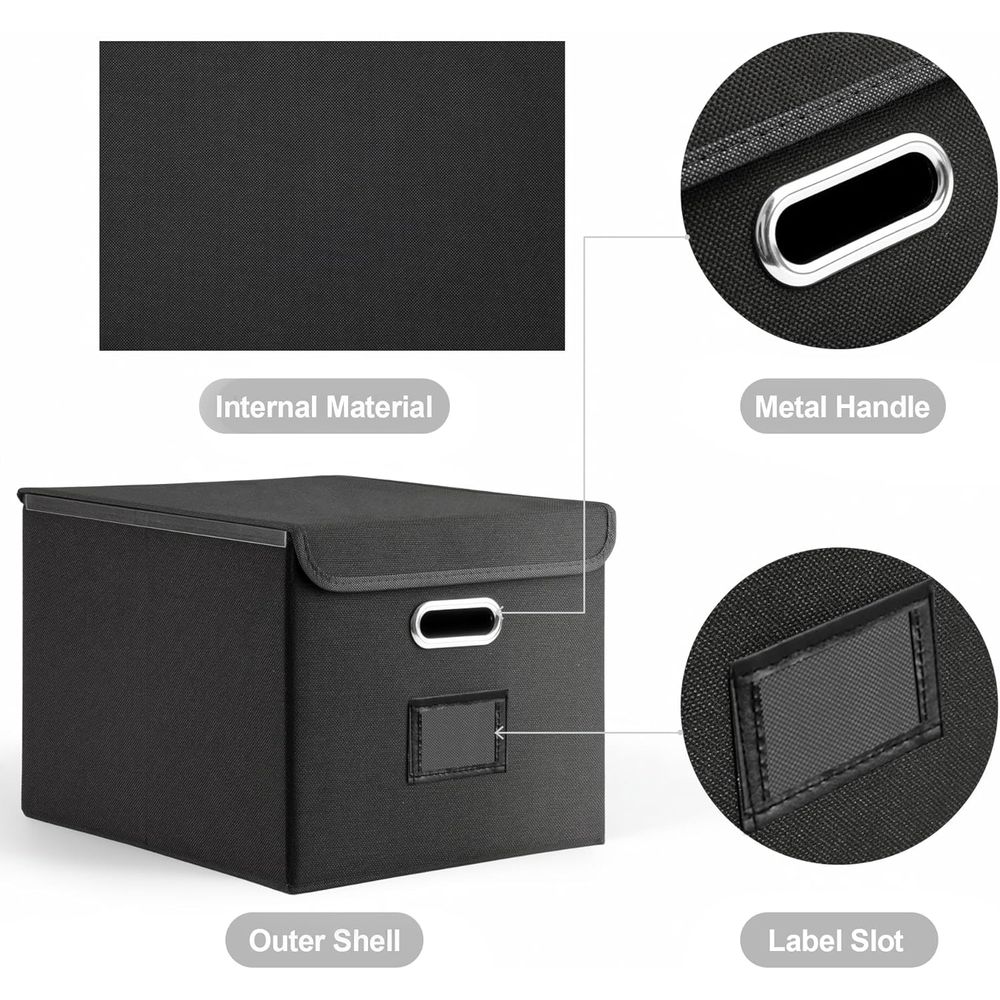 Boîte à dossiers pliable avec  - Home Office Box avis et prix