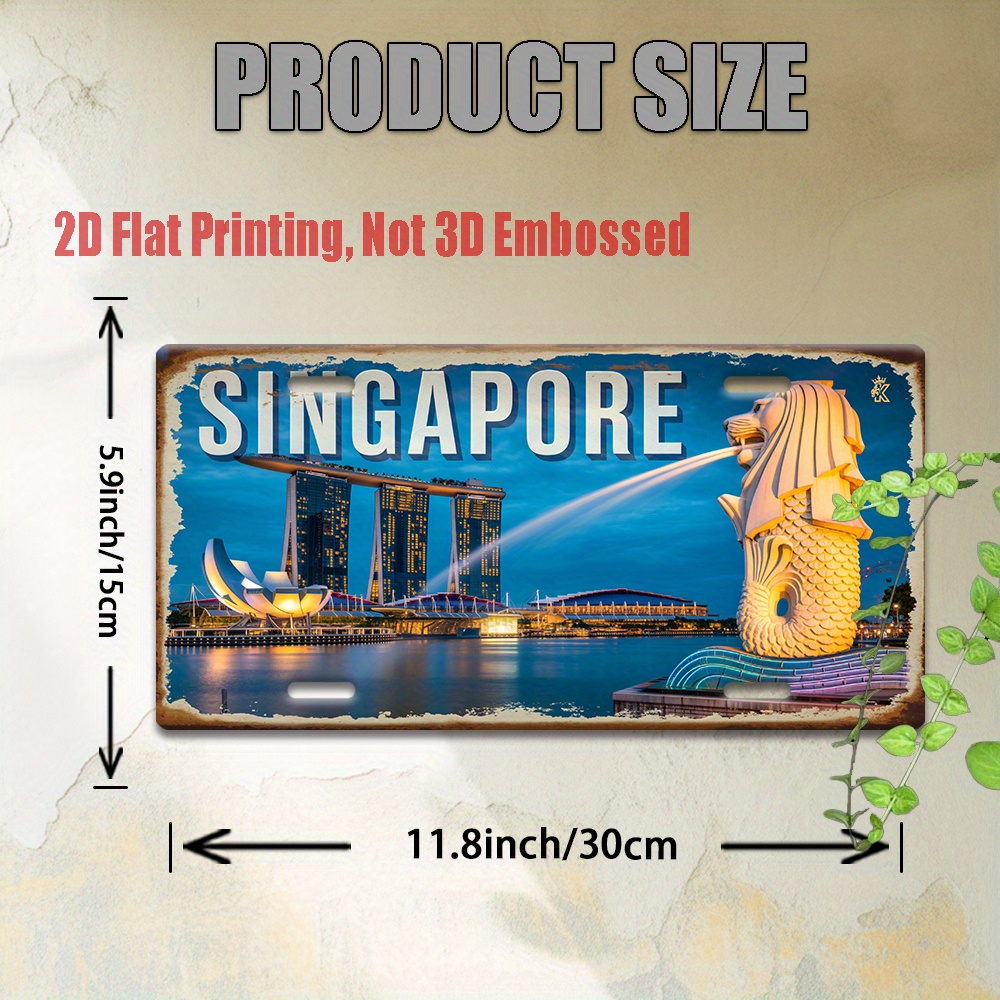 Plaque murale décorative vinta - Home Office Singapore avis et prix