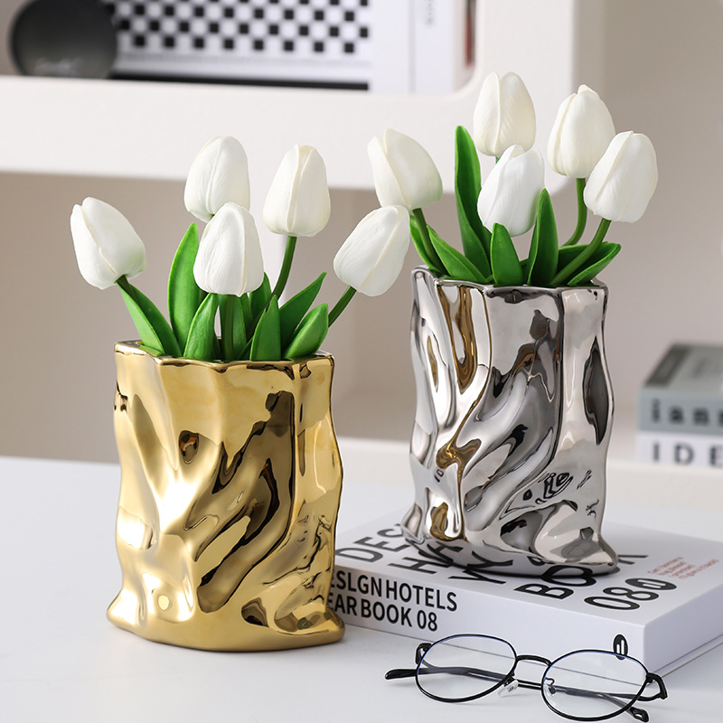 Vase irrégulier en céramique n - Home Office Form avis et prix