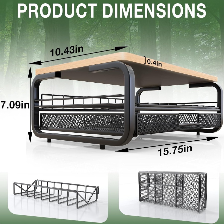 Support de moniteur en bois de - Monitor Riser Stand avis et prix