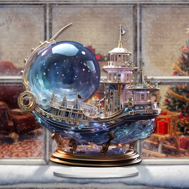 Figurine de bateau en cristal  - Home Office Building avis et prix