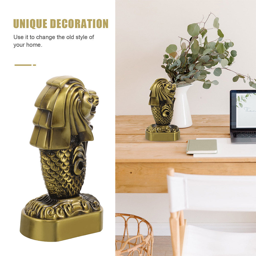 Sculpture en métal Merlion Sin - Home Office Singapore avis et prix