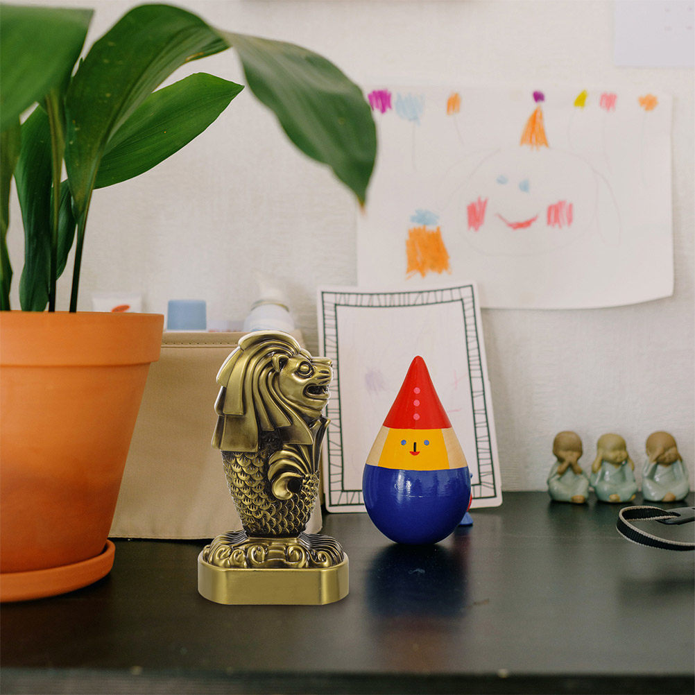 Sculpture en métal Merlion Sin - Home Office Singapore avis et prix