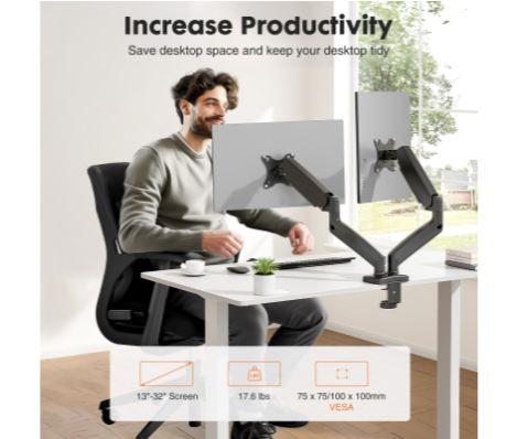 Support double moniteur à bras - Monitor Riser Stand avis et prix