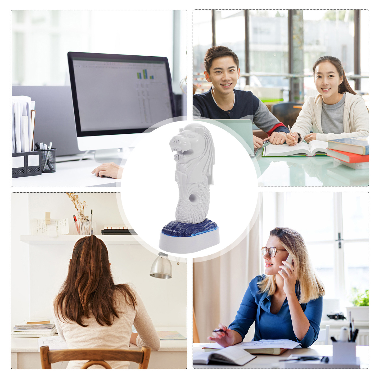 Ornement Merlion, symbole de S - Home Office Singapore avis et prix