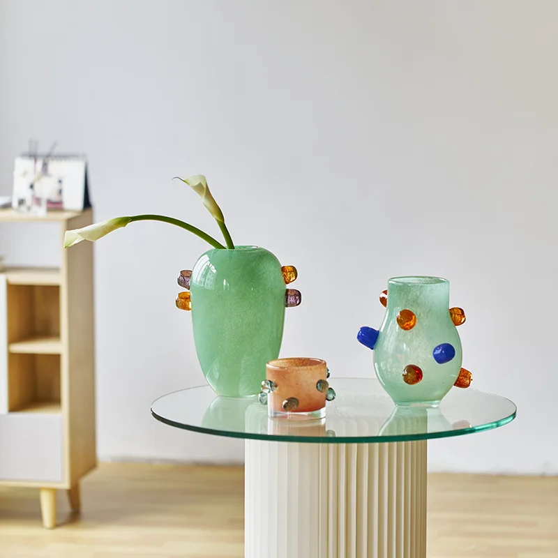 Vase en verre à perles rondes  - Home Office Form avis et prix