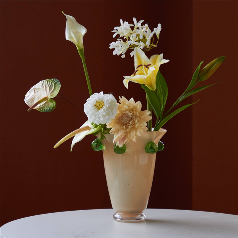 Vase en verre à perles rondes  - Home Office Form avis et prix